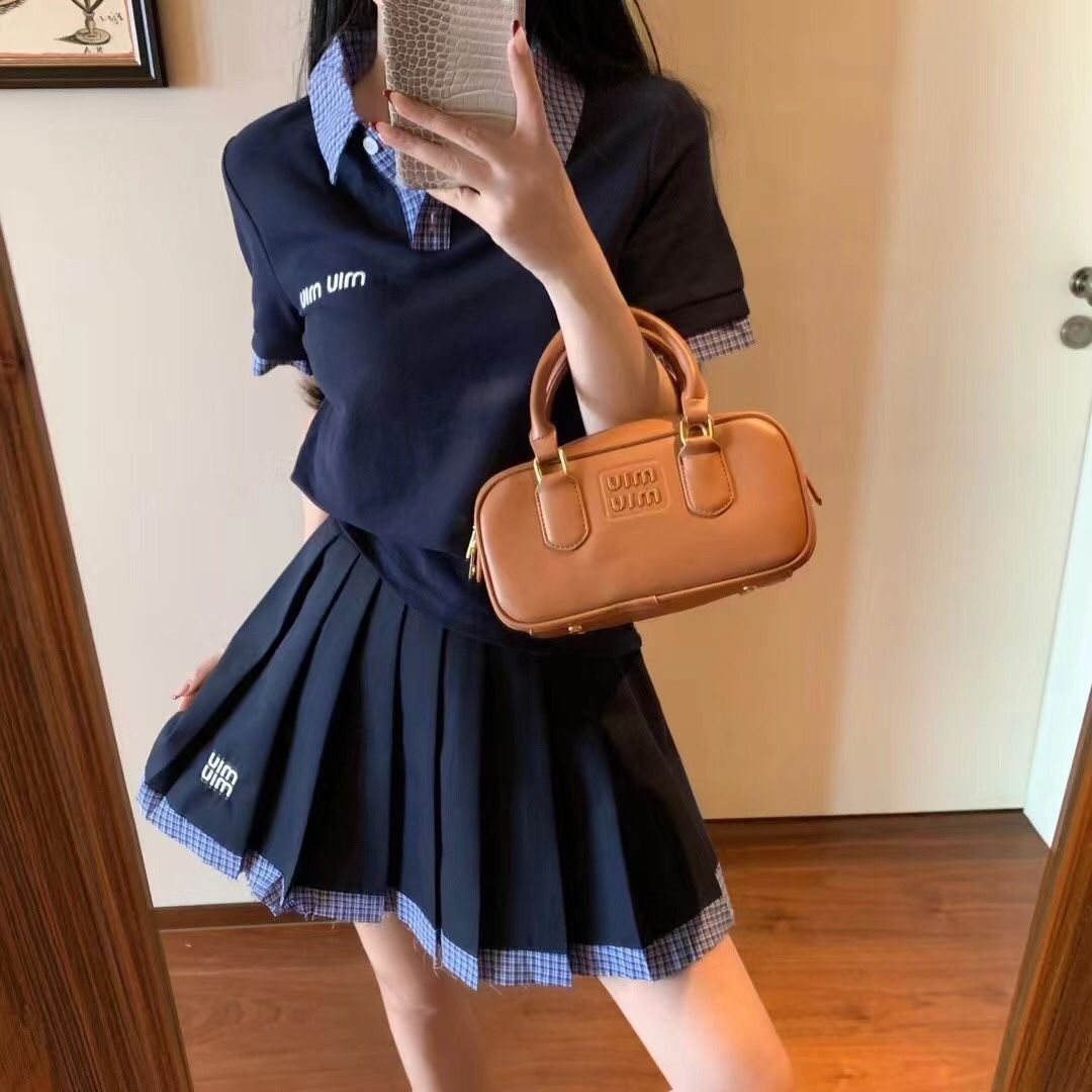 極美品 MIUMIU ミュウミュウ スーツ 半袖 /ミニスカート 2色 - メルカリ 