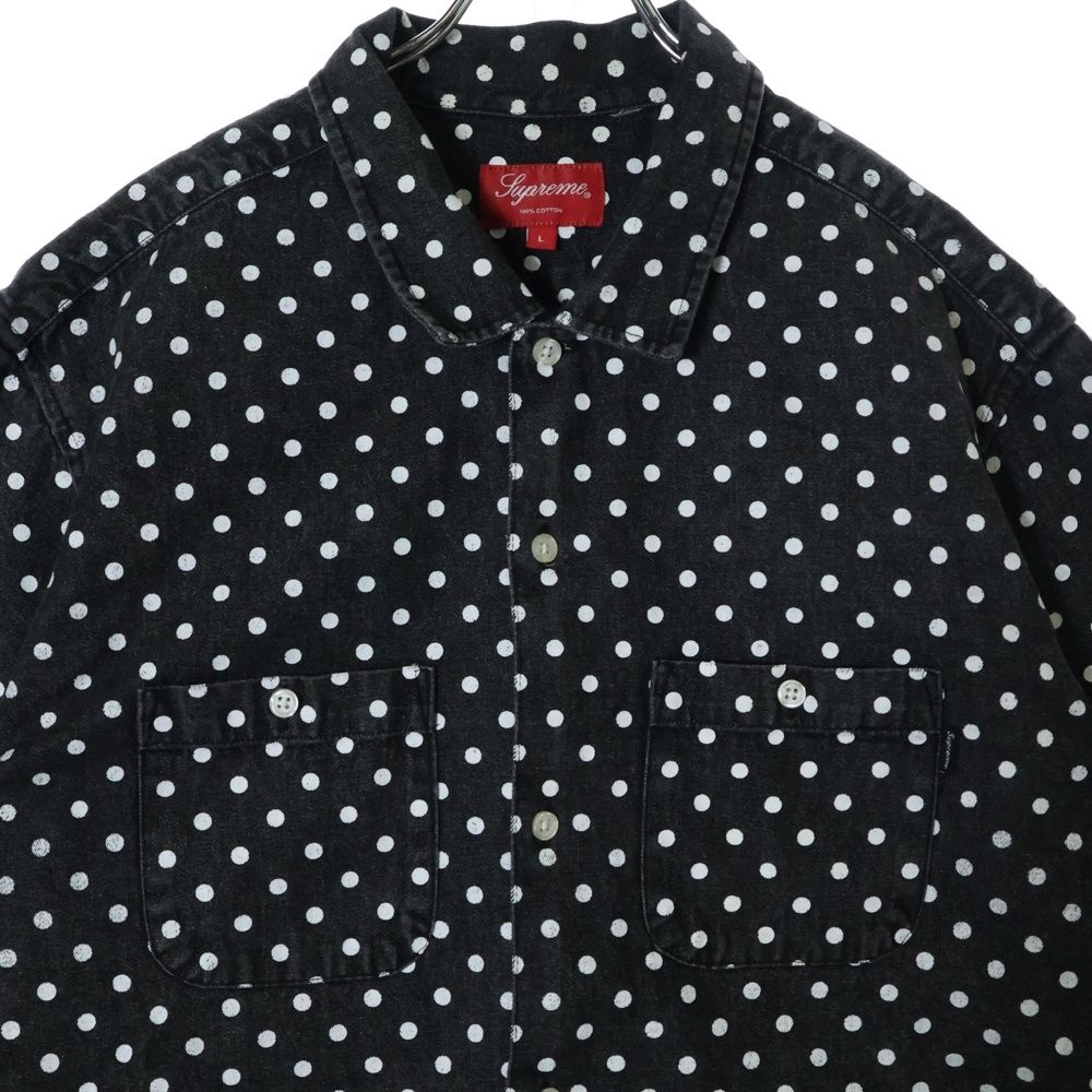 SUPREME (シュプリーム) 18SS Polka Dot Denim Shirt ポルカ