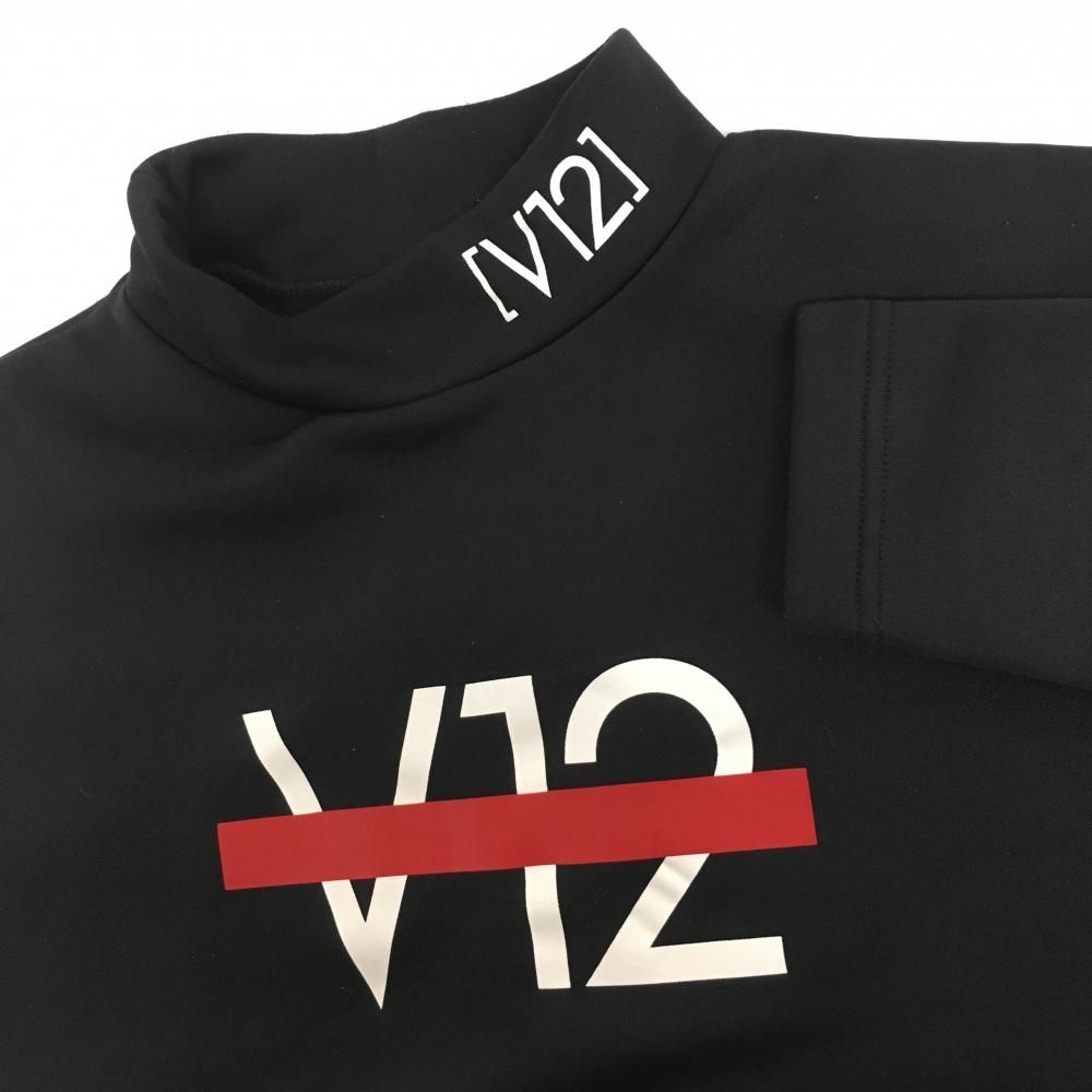 V12 ハイネック長袖シャツ Lサイズ オリーブ ゴルフウェア v122510-mk03-w-top.jpg
