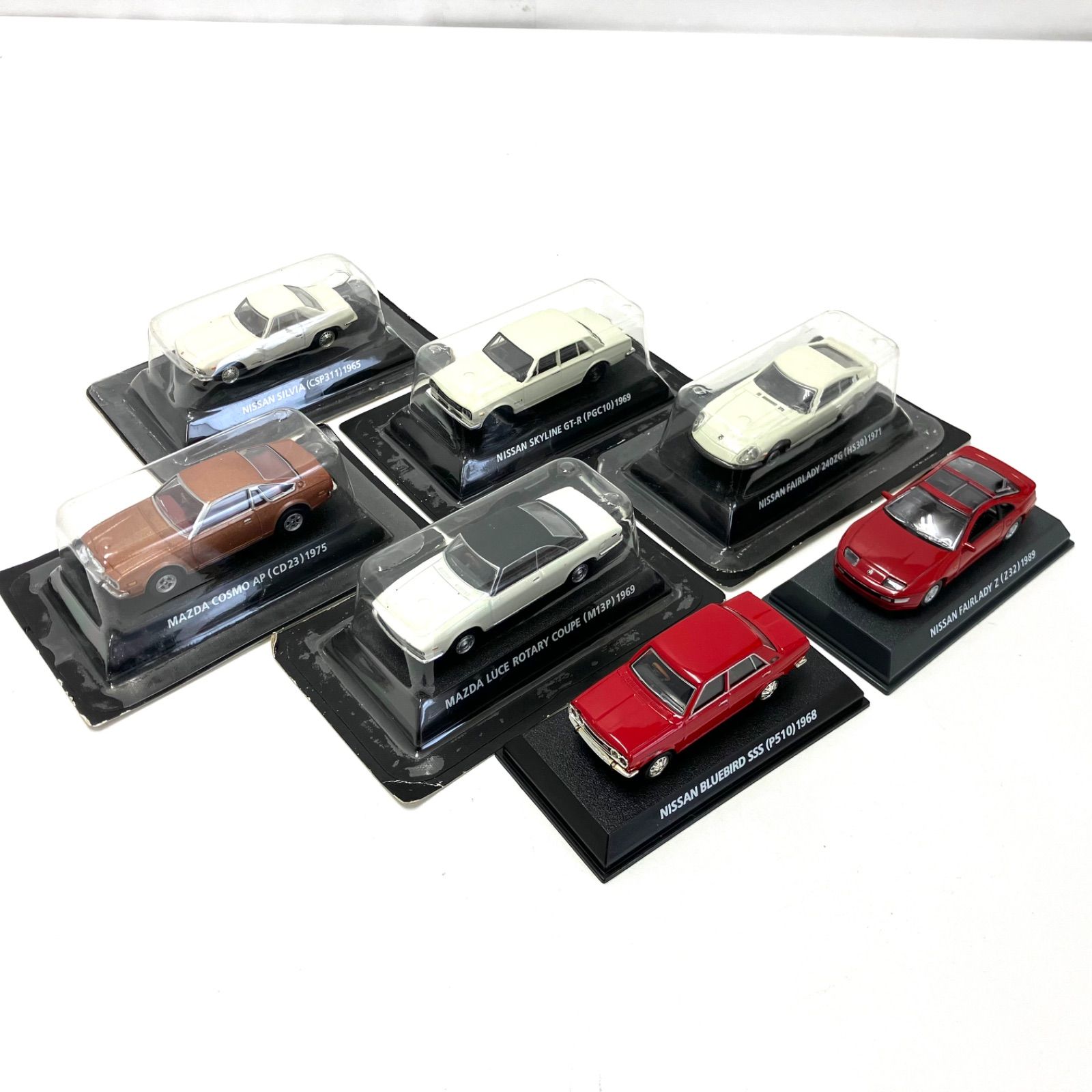【10126】　コナミ 絶版名車 コレクション MAZDA / NISSAN ７台セット　美品
