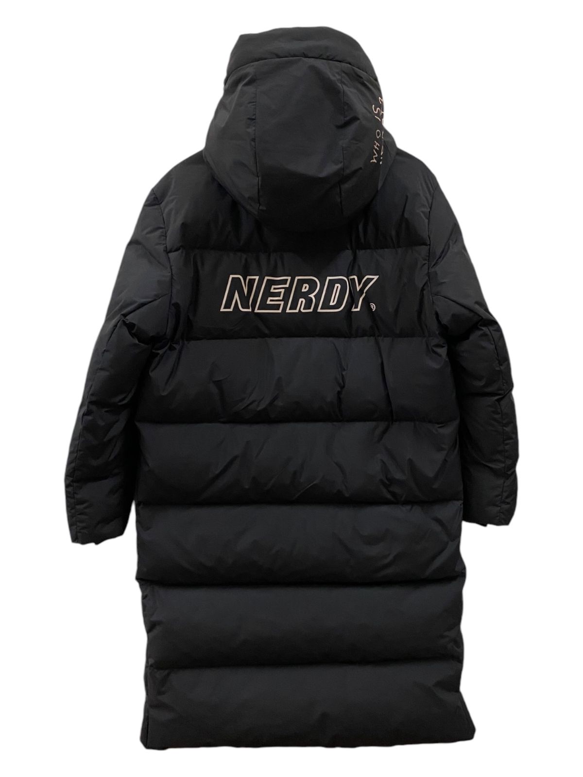 NERDY (ノルディ) ダウンジャケット ダウンコート ロング フロントロゴ 