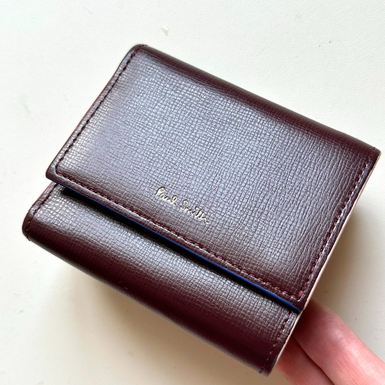 ポールスミス Paul Smith 三つ折り財布 バーガンディ - メルカリ