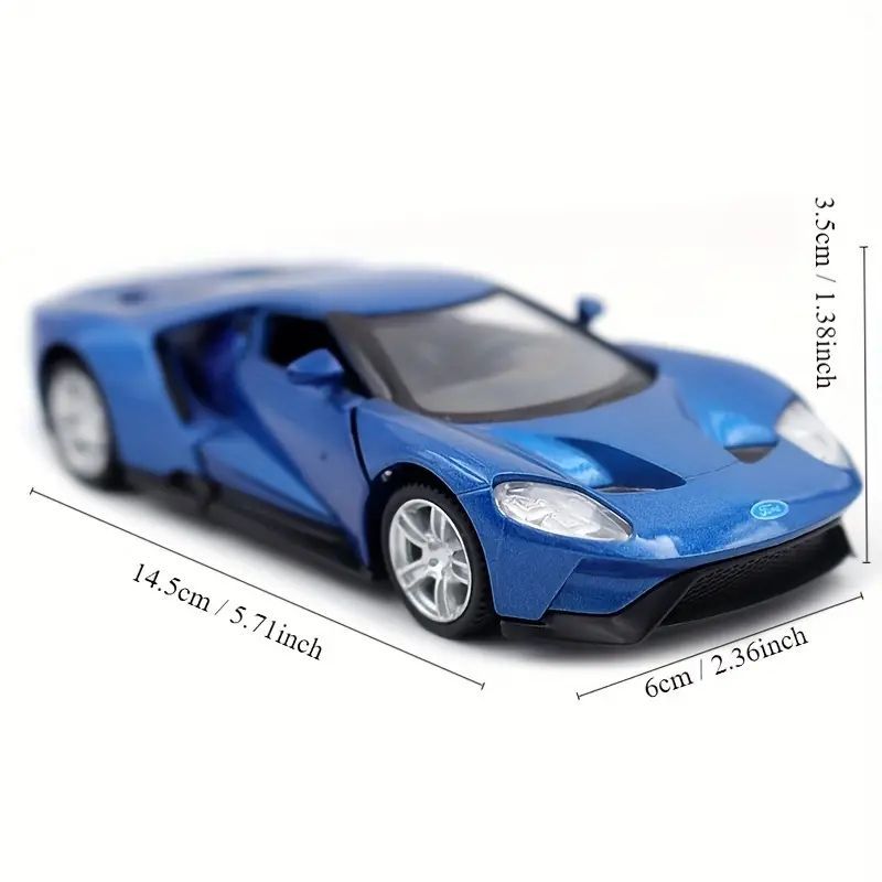 子供用メタルスポーツ玩具車,1:36フォードgt合金モデル,DIY