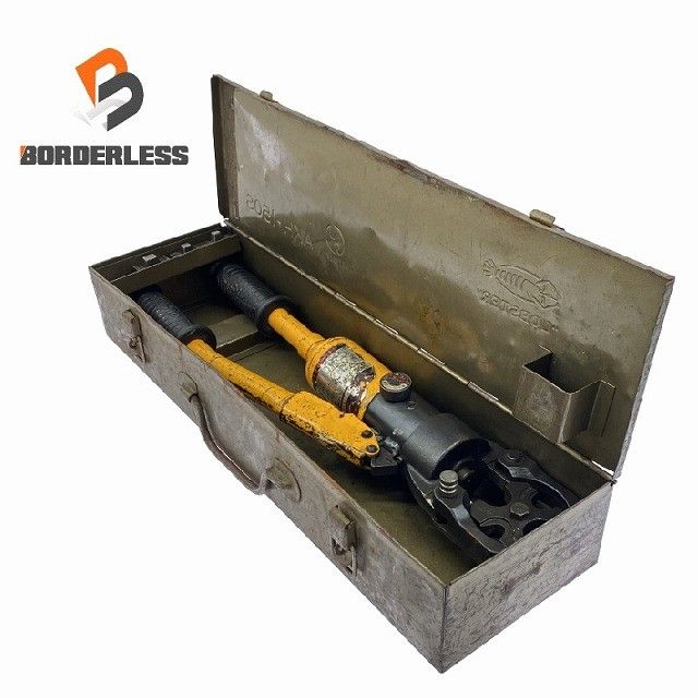 品 LOBSTER ロブスター 手動油圧式圧着工具 AKH-150S ダイス3個 ケース付き LOBTEX ロブテックス 116031