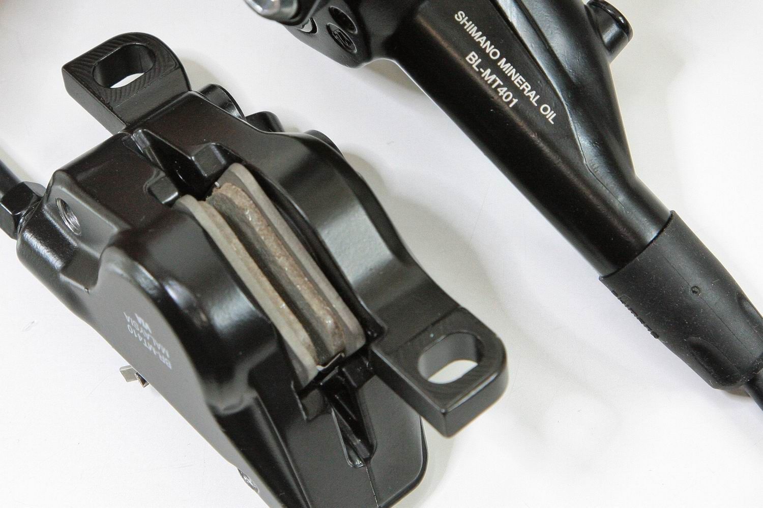 軽量 シマノ SHIMANO ALIVIO M4000 シリーズ 油圧ディスクブレーキ BL-MT401 BR-MT410 ローター無 前後セット ブラック BILLOVLOGS_CO_UK