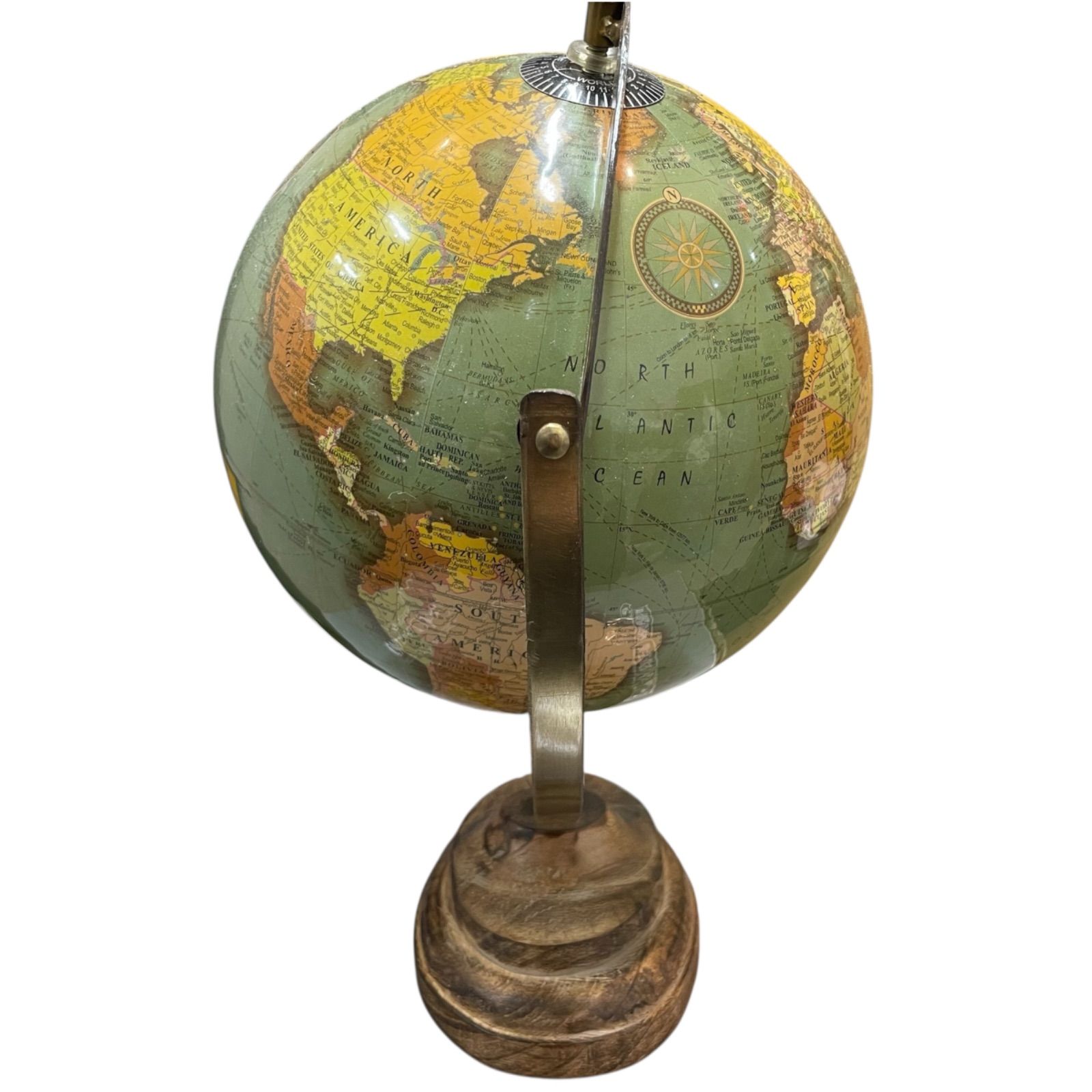 ACTUS アクタス 地球儀 GLOBE Wood Stand Green - メルカリ