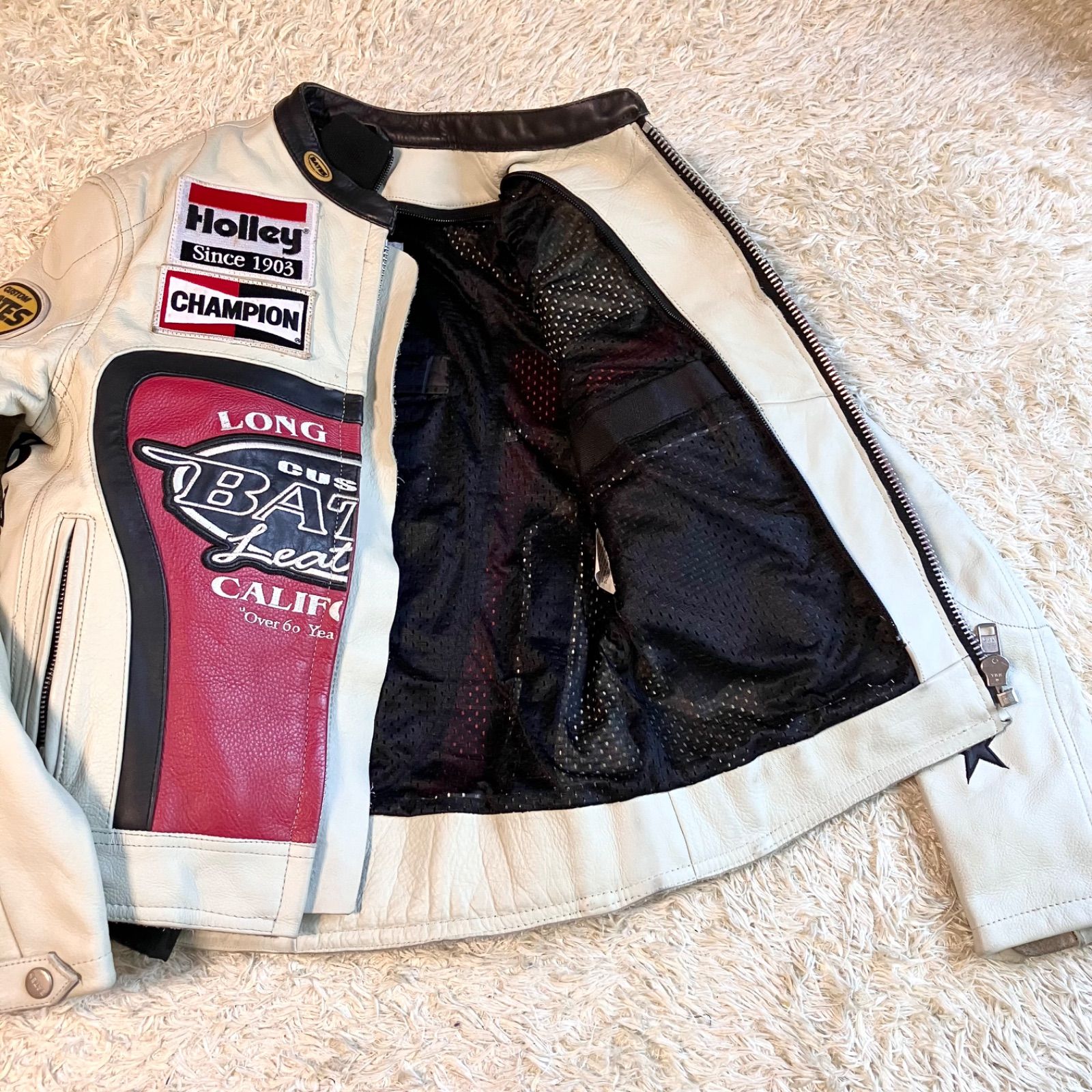 BATES ベイツライダースジャケット 本革ライディング ジャケット 防寒