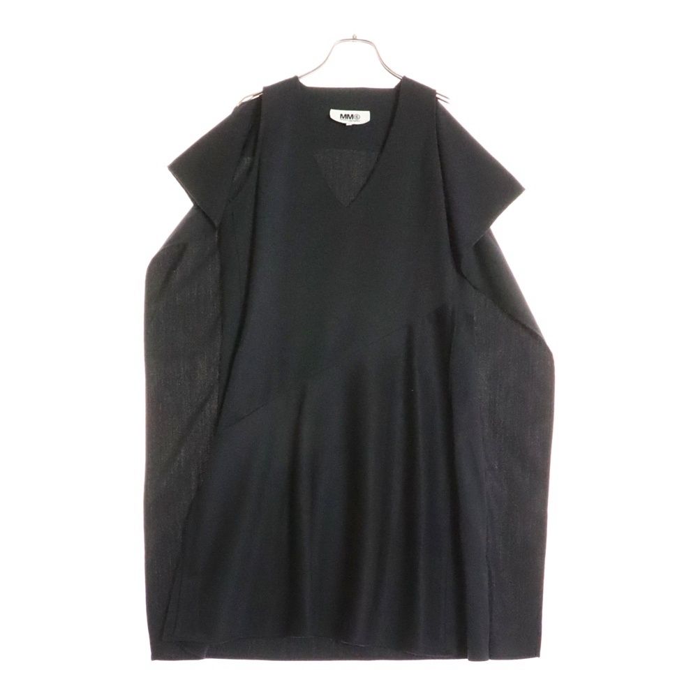 MM6 Maison Margiela エムエムシックスメゾンマルジェラ 18SS 変形デザイン ノースリーブ ワンピース ブラック レディース S52CT0281 S47848