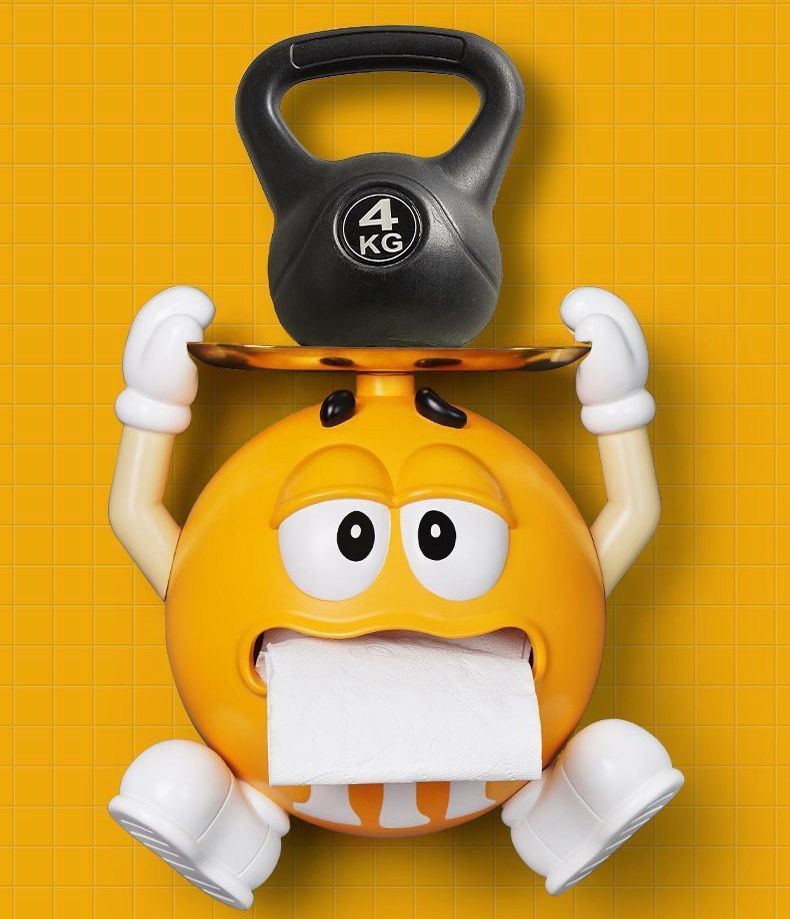 m&m's エムアンドエムズ ディスプレ ディスプレイ 置物 黄色