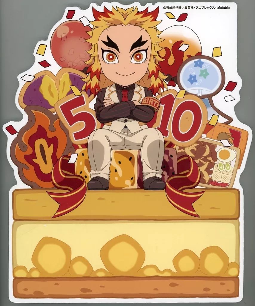 中古】雑貨 煉獄杏寿郎 スタンディPOP 「鬼滅の刃×ufotable Cafe×マチ