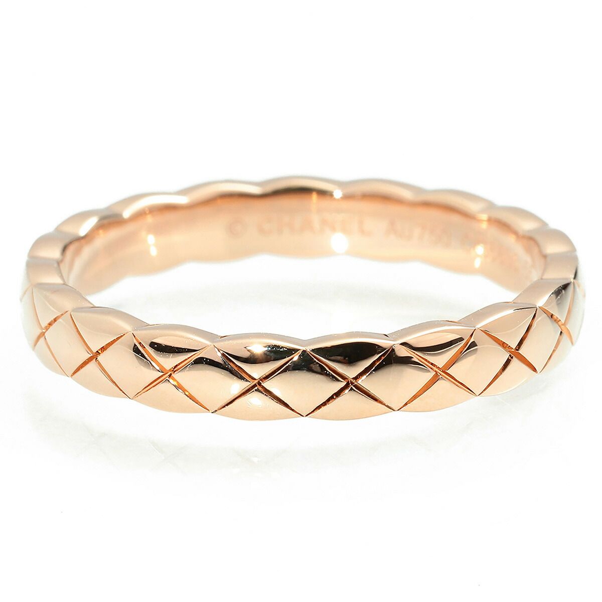 シャネル CHANEL ココ クラッシュ リング 指輪 J11785 ピンクゴールド