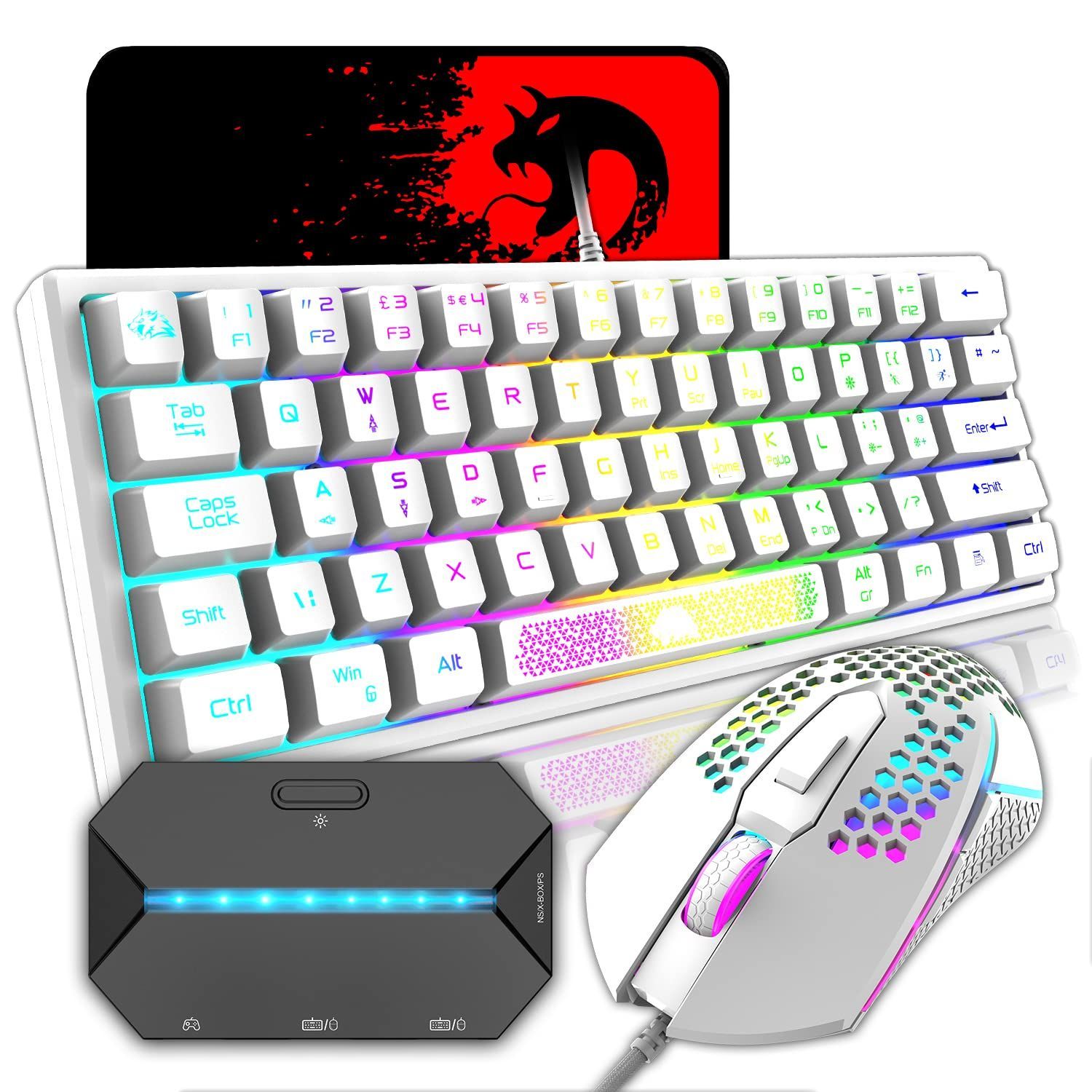 数量限定】ZIYOU LANG ゲーミングキーボード マウス コンバーター 