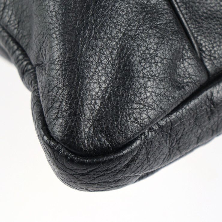 未使用級 現行モデル グッチ メッセンジャーバッグ ブラック ナイロン レザー GUCCI グッチ ショルダーバッグ 189684 レザー ブラック