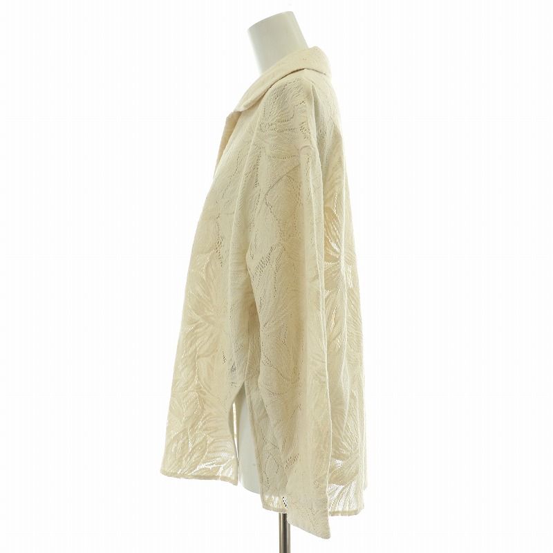 クラネ CLANE CURTAIN LACE SLIT SHIRT カーテンレーススリット