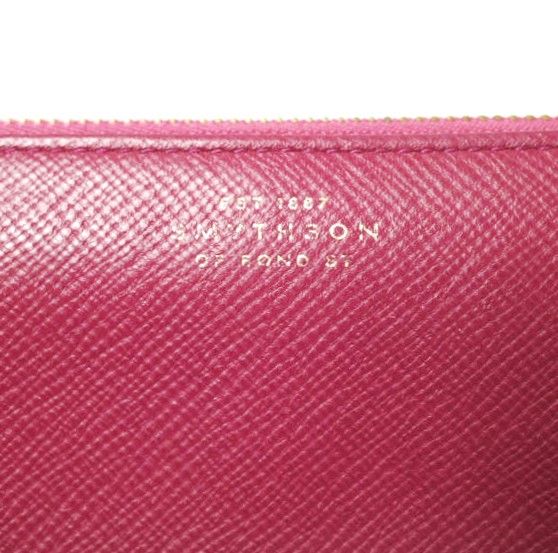 SMYTHSON スマイソン イタリア製 PANAMA LARGE ZIP AROUND PURSE