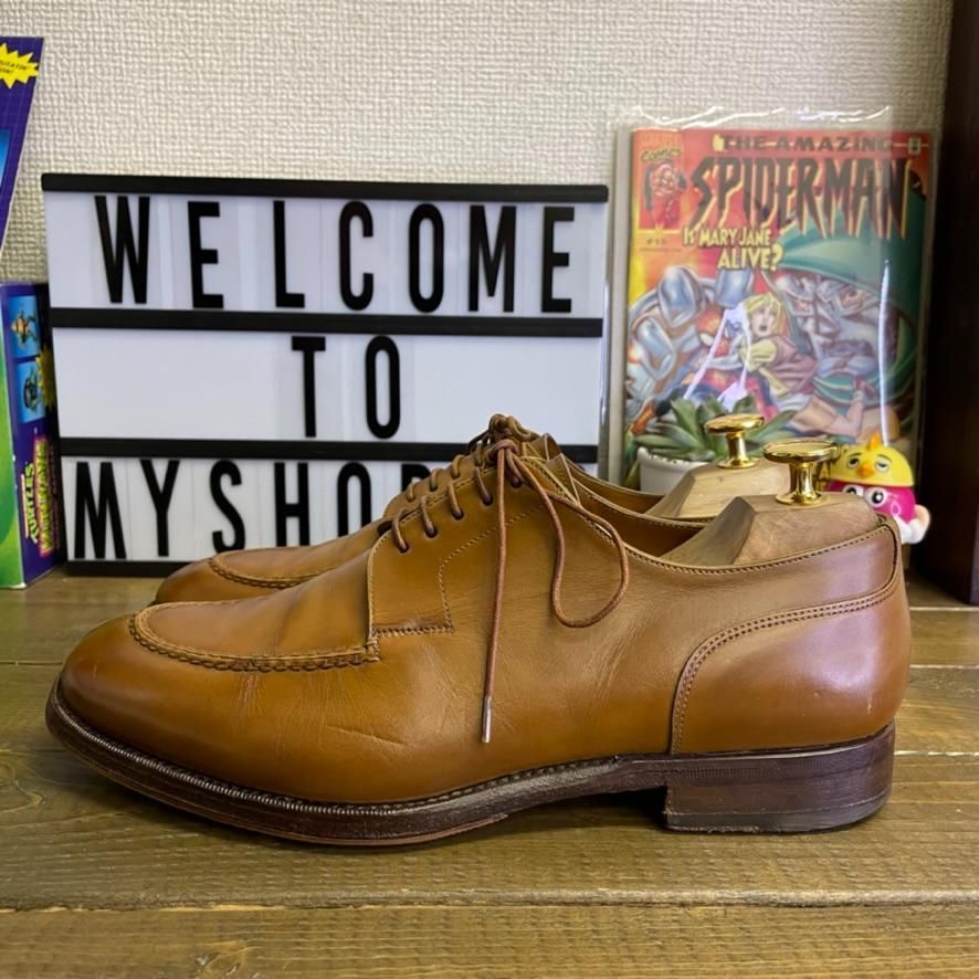 良品 Santoni サントーニ 5.5 Uチップシューズ スプリットトゥ ...