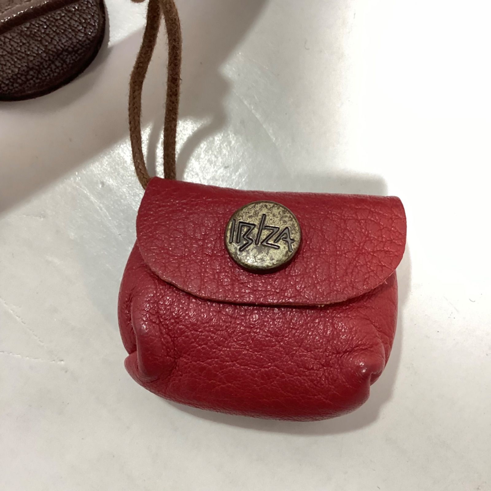 イビサIBIZA パッチワークデザイン ショルダーバッグ☆チャーム付き 