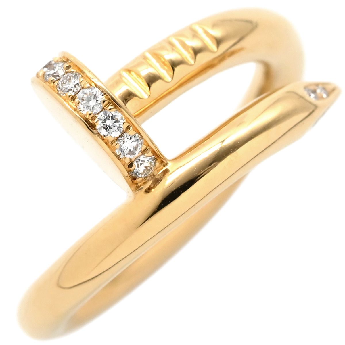 カルティエ Cartier リング 指輪 ジュストアンクル ダイヤ K18YG 