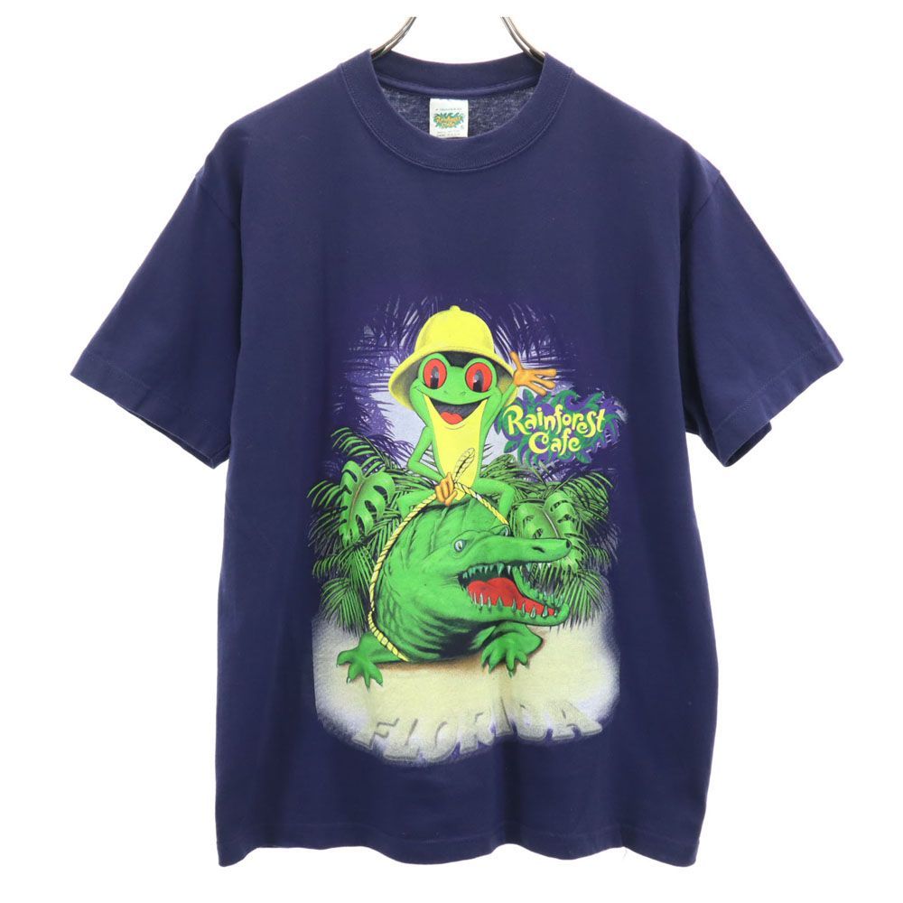 レインフォレストカフェ 90s 00s USA製 オールド 半袖 Tシャツ S 