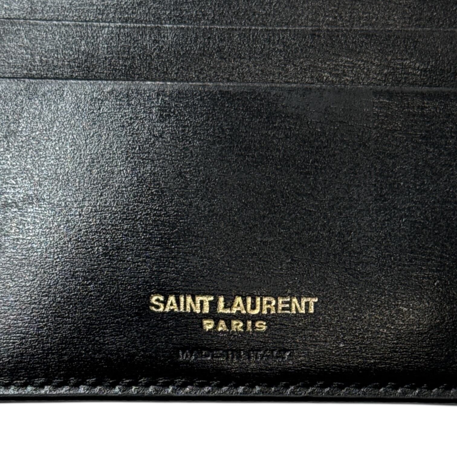 SAINT LAURENT 札入れ イブサンローラン YSL 二つ折り財布 カサンドラ