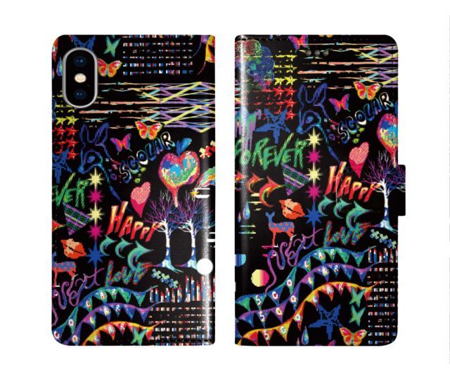 [iPhone15 Pro] iPhone16 ケース スカラー スマホケース 手帳型 iPhone16 Pro ケース アイフォン16 15 14 13 12 11 スマホカバー 全機種対応 手帳 ScoLar バンビ ハート チョウ スカラコ ダイアリー 