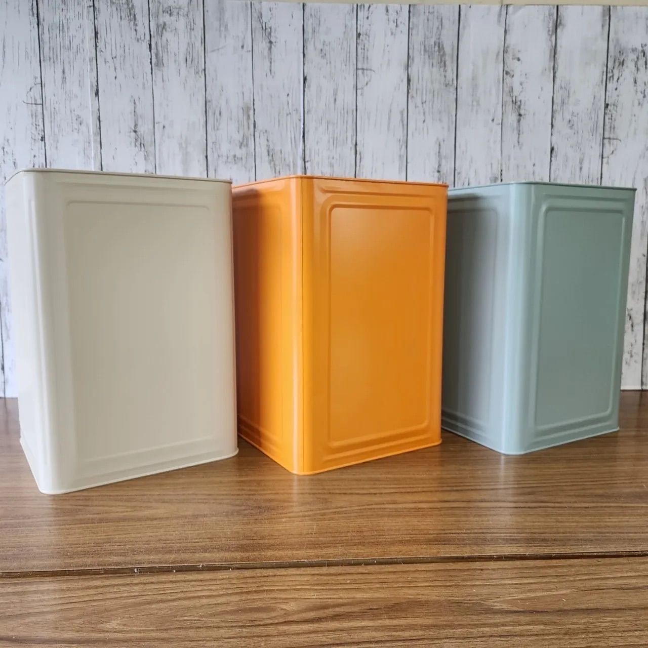 蓋付きリメイク一斗缶（グリーン） 収納ボックス リメイク缶 - メルカリ