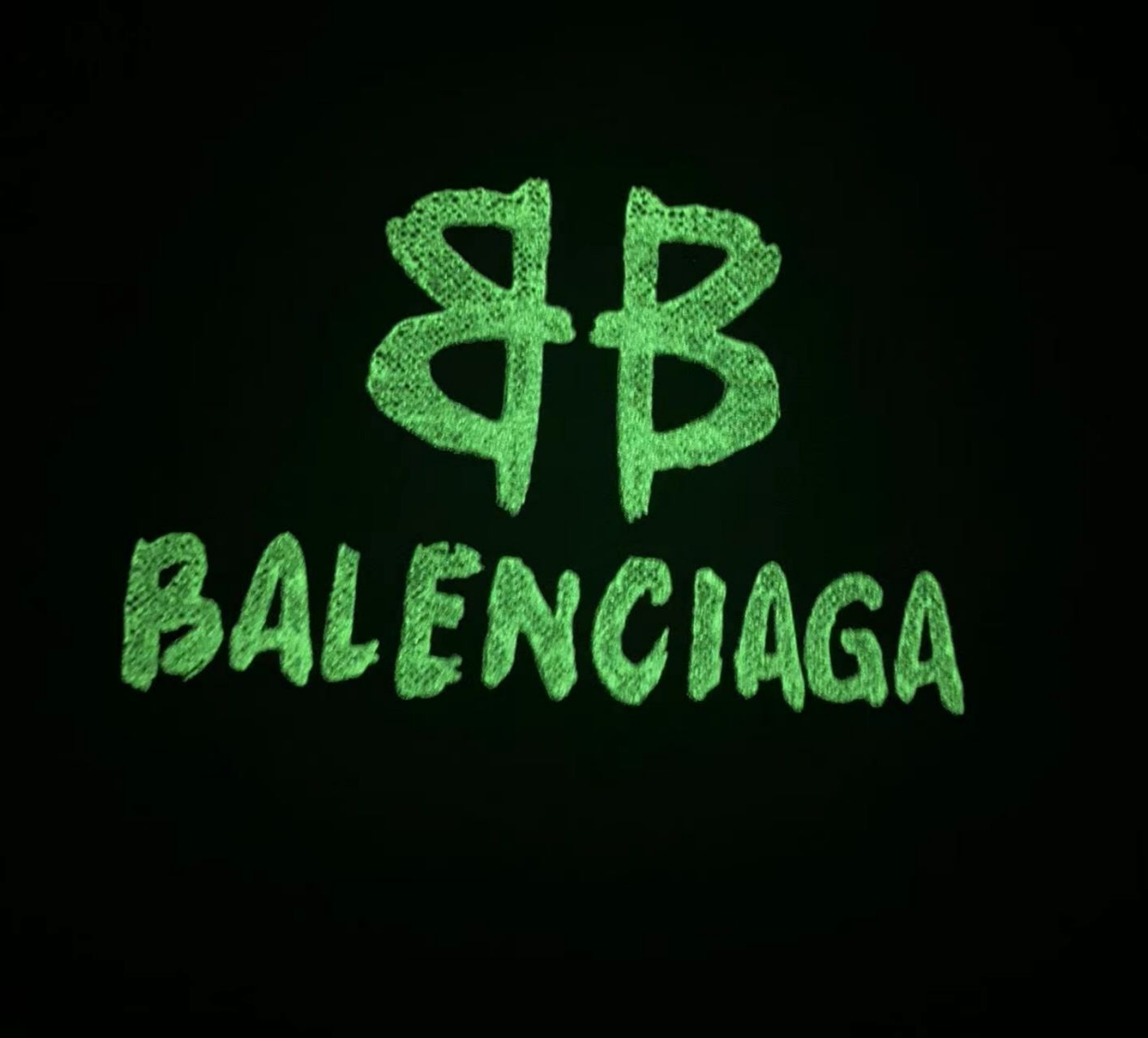 Balenciagaロゴプリント長袖ルーズフィットシャツ