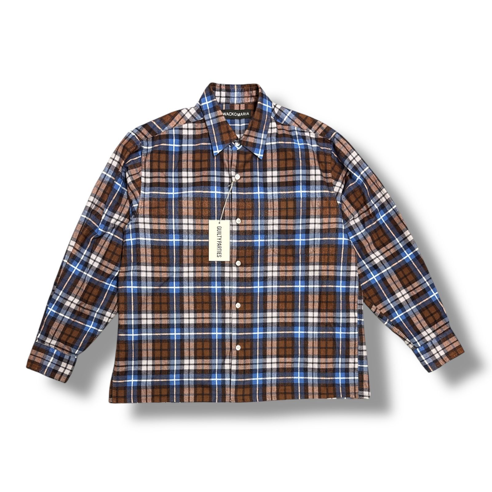 参考上代41800円 未使用品 WACKO MARIA 25SS REGULAR COLLAR SHIRT