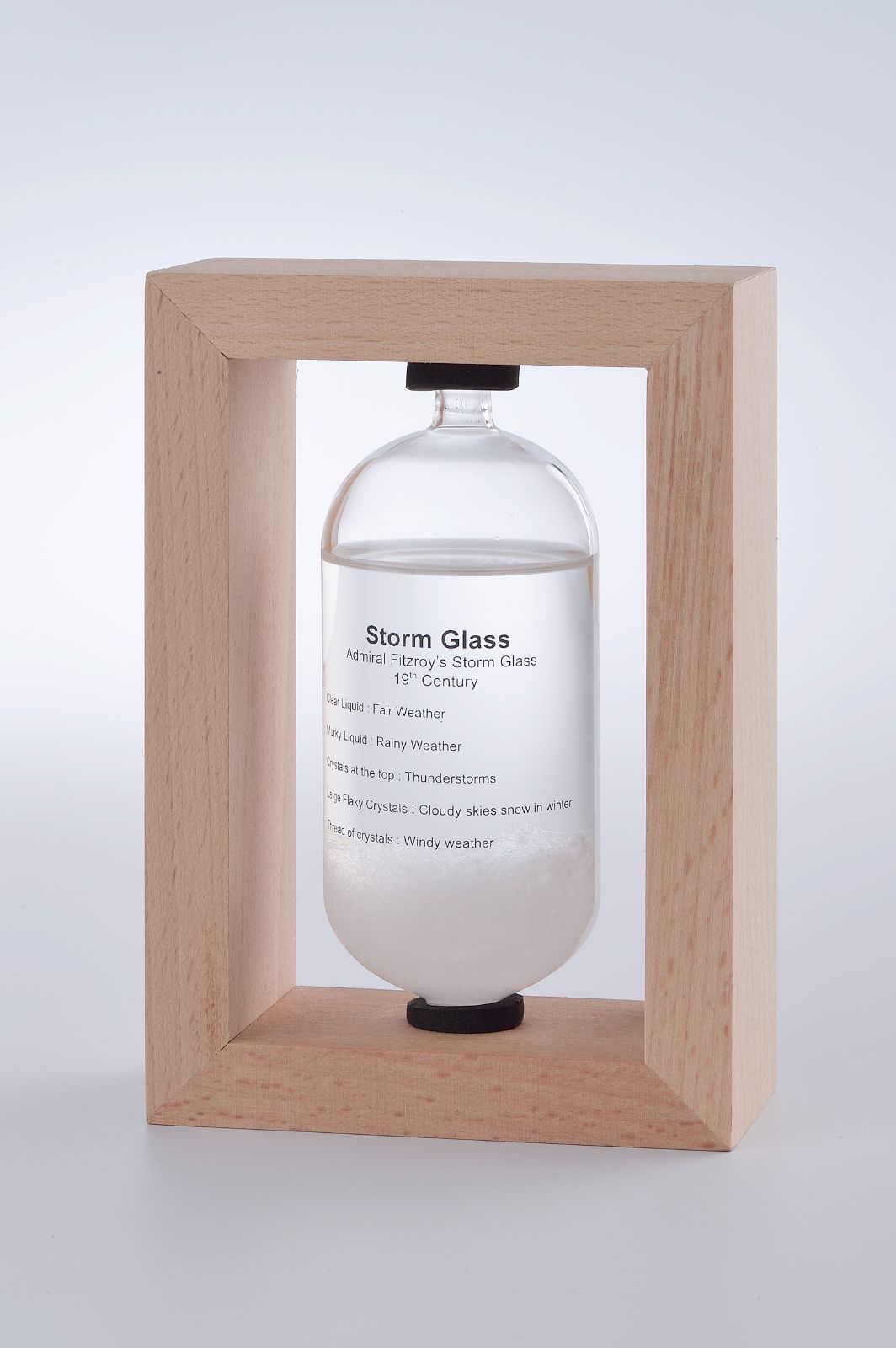 天気管 ストームグラス2 木枠　Storm Glass 2