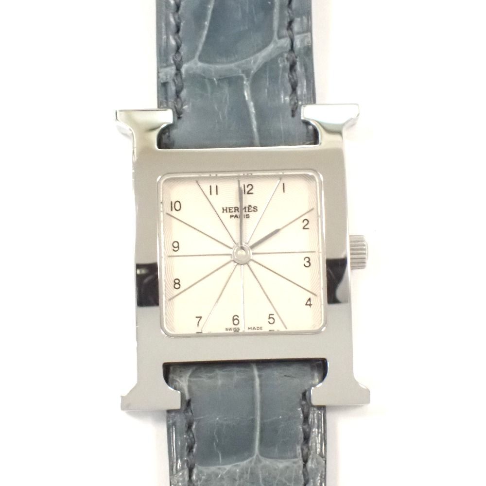 Th987022 エルメス 腕時計 Hウォッチ HH1.210 ホワイト文字盤 SS  