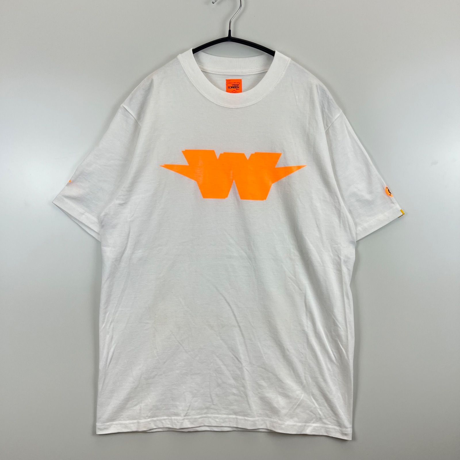 W TAPS FRESH SCREEN print t shirt white L archive y2k old DT 