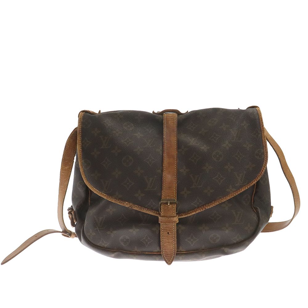 LOUIS VUITTON (ルイヴィトン) モノグラム ソミュール 35 メッセンジャーバッグ M42254 ブラウン
