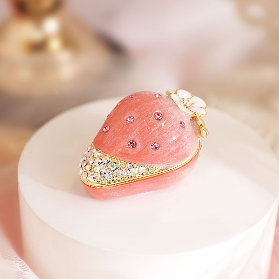 193 イチゴ ジュエリーボックス いちご ピンク 苺 フルーツ イチゴの