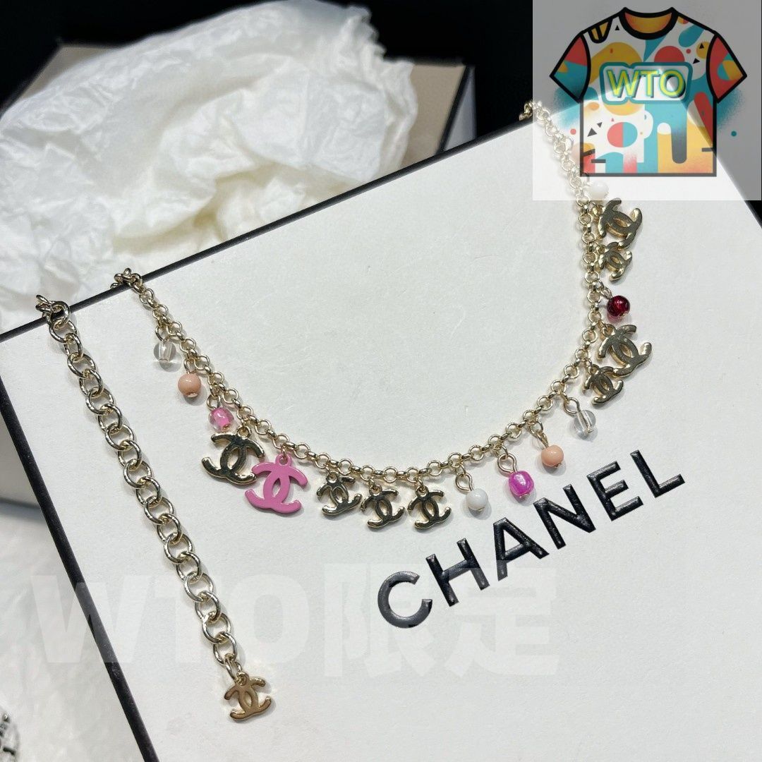CHANEL アルファベットチャーム ネックレス　ヴィンテージ 今日WTO】Chanel ヴィンテージ アルファベット ネックレス 送料