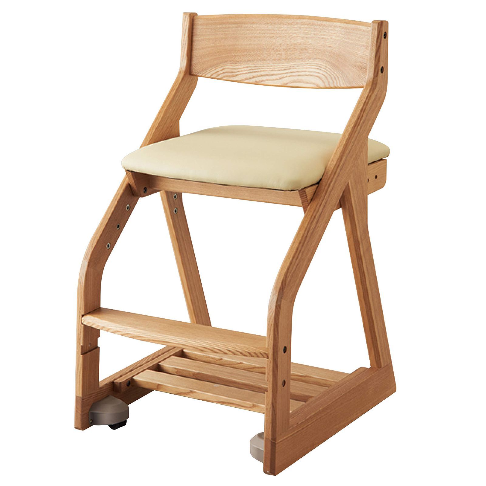 数量 KOIZUMI コイズミ学習机 学習椅子 NS|アイボリー サイズ W434×D495～576×H760mm コイズミファニテック SH446 476 506 536mm 外寸 ビーノチェア アイボリー色 BDC-37NSIV