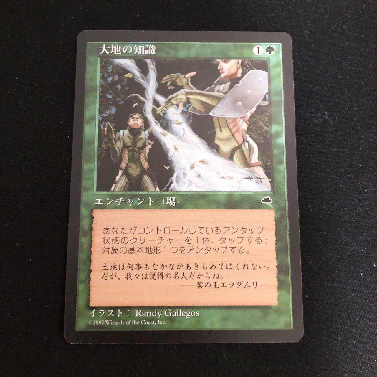 即納高評価】 ヤフオク! - MTG 《大地の知識/Earthcraft》 TMP 英語