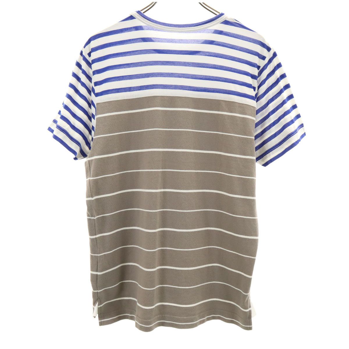 Sacai サカイ 日本製 ボーダー柄 半袖 Tシャツ 3 グレージュ