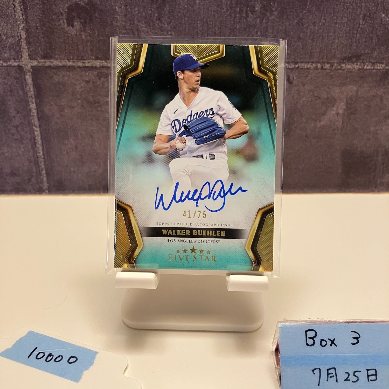 2024 Topps Five Star WALKER BUEHLER 41/75 直筆サイン Los 2024 Topps Five Star WALKER BUEHLER 41/75 直筆サイン Los