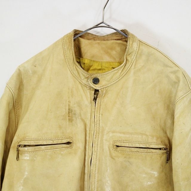70s BATES ベイツ レザー シングルライダースジャケット バイク 本革