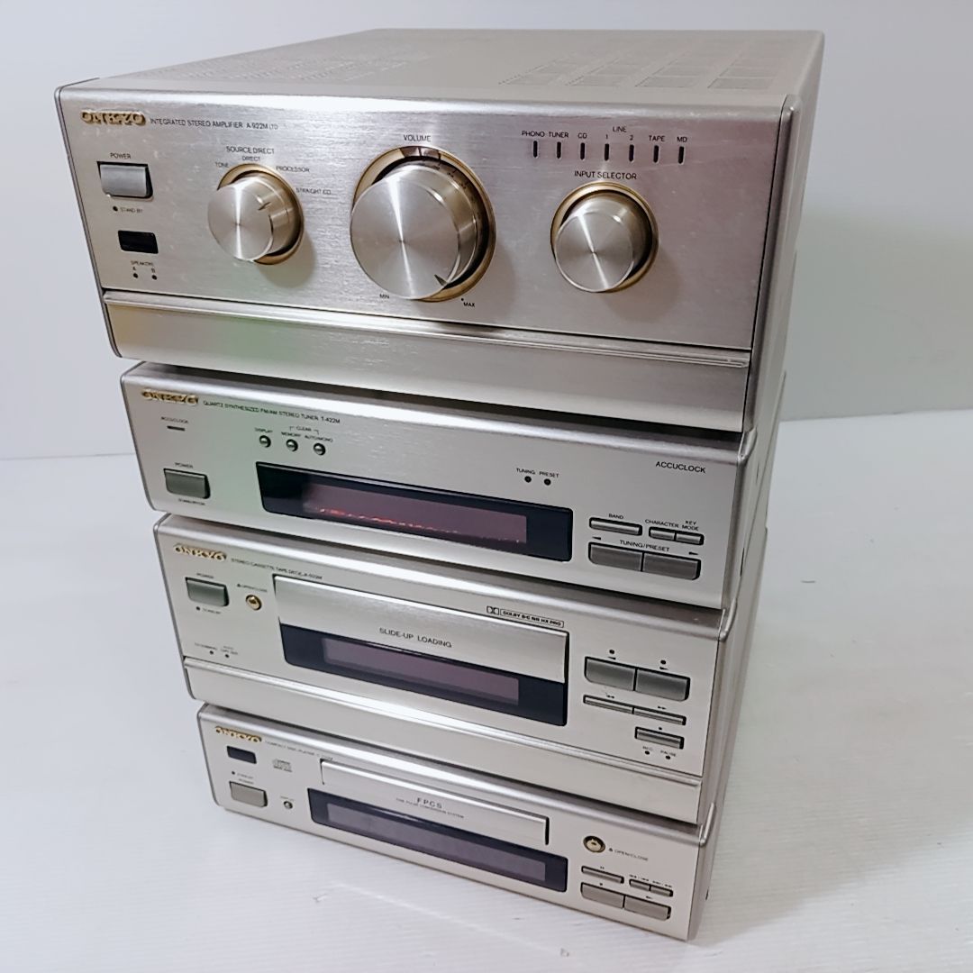 ONKYO オンキヨー コンポ A-922Mltd T-422M K-522M C-722M CDカセットデッキ プリメインアンプ AMFMチューナー カセットデッキ
