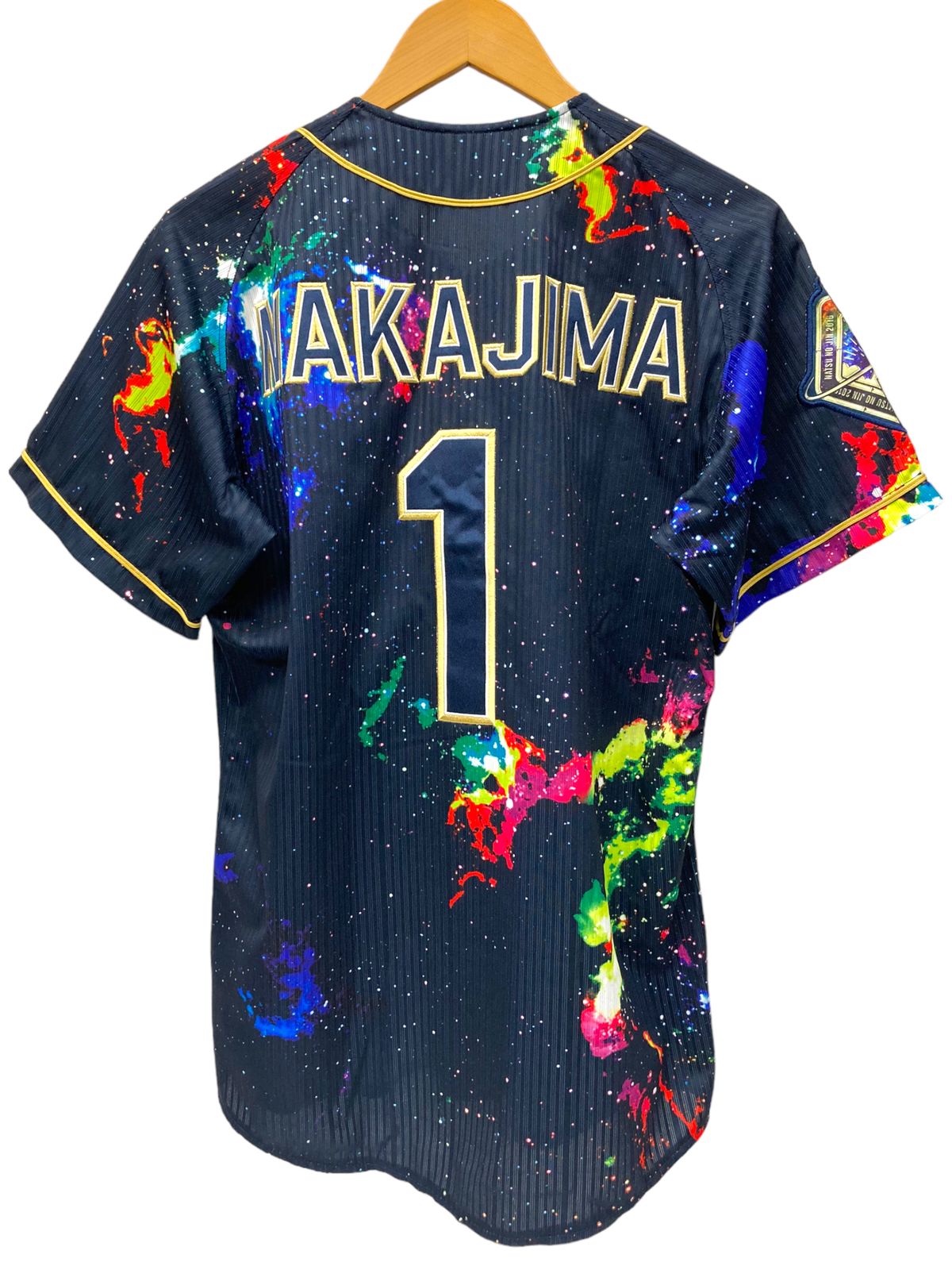 MIZUNO (ミズノ) ORIX Buffaloes オリックス バファローズ NAKAJIMA 中島 背番号 1 ユニフォーム シャツ M  ネイビー×マルチカラー メンズ/028 - メルカリ