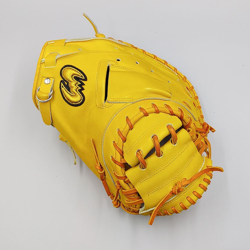 今季人気沸騰。 クリーニング済み 高校野球対応 ジームス 硬式用 キャッチャーミット 型付け済み Zeems グラブ WE1355