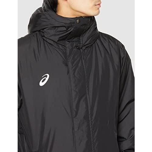 ASICS 中綿ロングコート 黒 ASICS アシックス 中わたロングコート asics ベンチコート