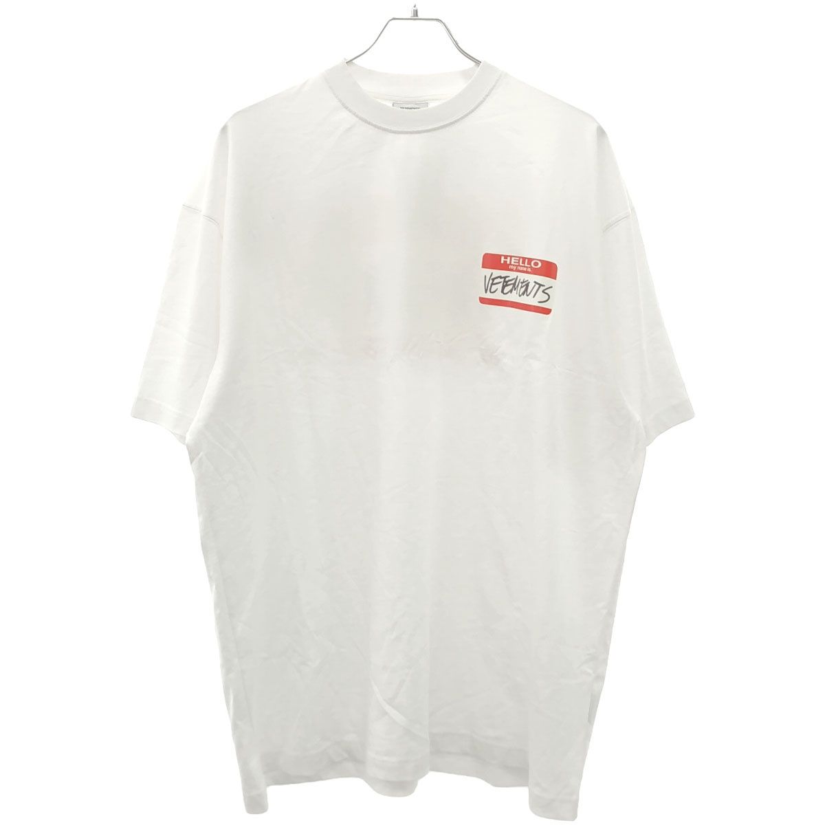 VETEMENTS ヴェトモン ストア 22SS My Name Is tag-print T-shirt T