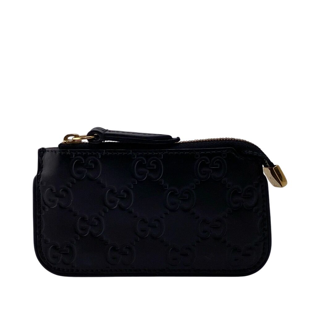 ☆GUCCIグッチ☆キーリング付コインケース　物入れブラック 5％OFF フォロワークーポン！！】GUCCI グッチ 447964