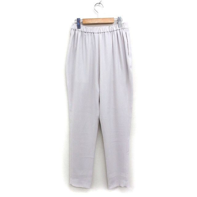 エンフォルド　テーパード　クロップドパンツ　38 グレー ENFOLD(エンフォルド)｜リネンライク ゴムジョッパーズパンツ