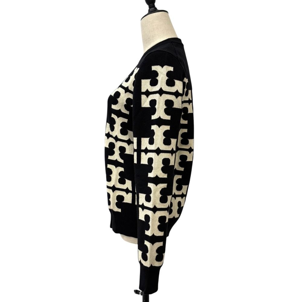 美品 TORY BURCH トリーバーチ Tモノグラムロゴ ニットセーター