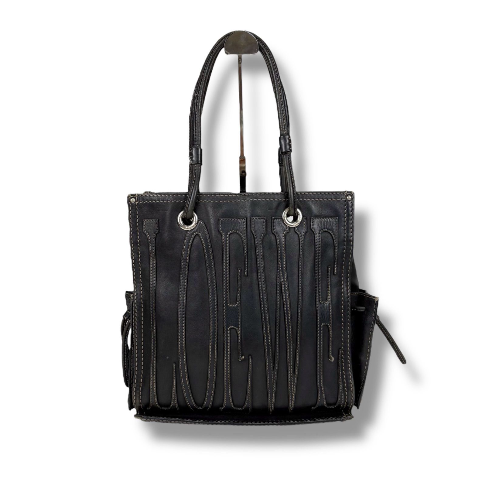 【極美品】LOEWE ロエベ ショッパー ステッチ アナグラム ショルダーバッグ 極美品】LOEWE ロエベ ショッパー ステッチ アナグラム