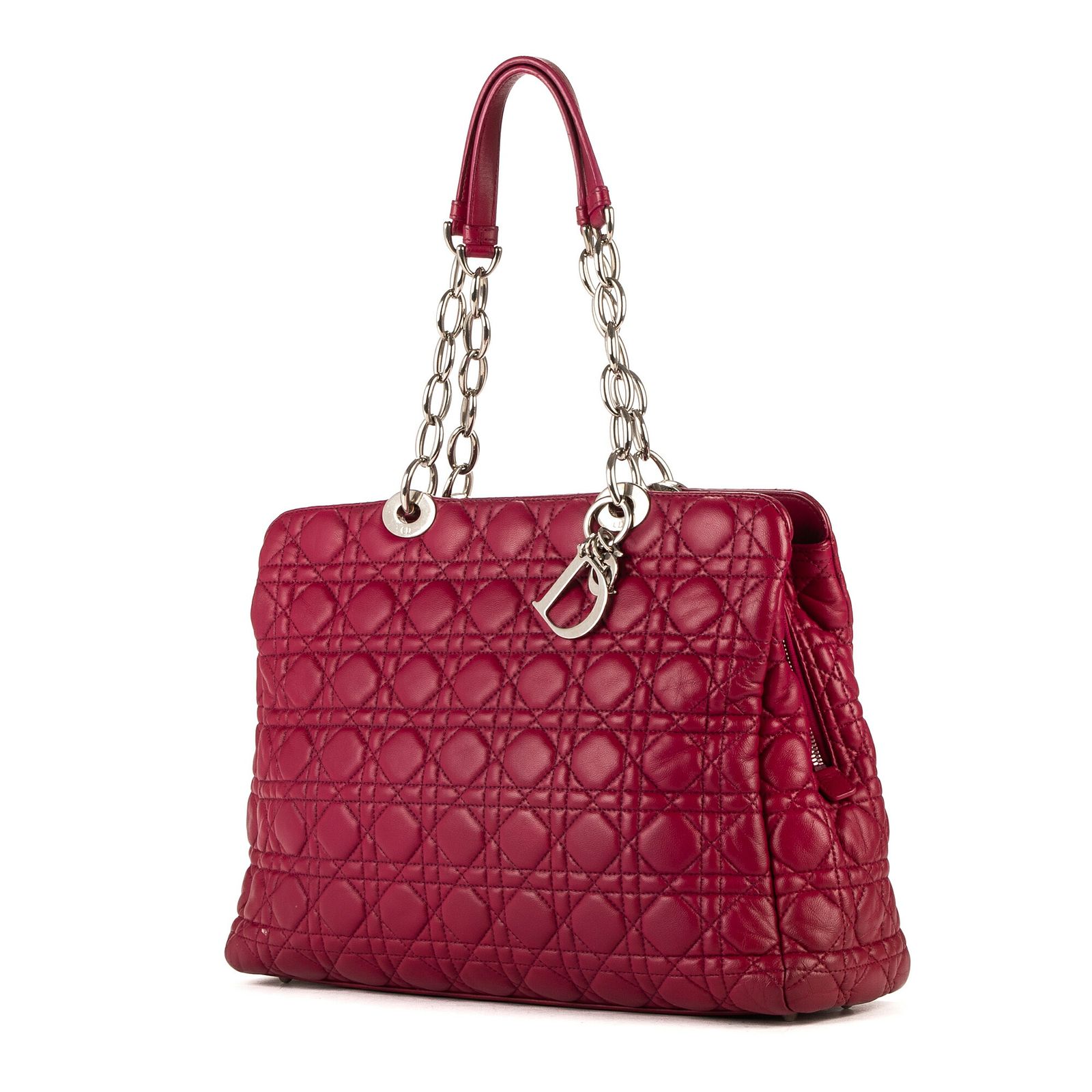 DIOR ディオールソフトトート紫カナゲッドレザーA