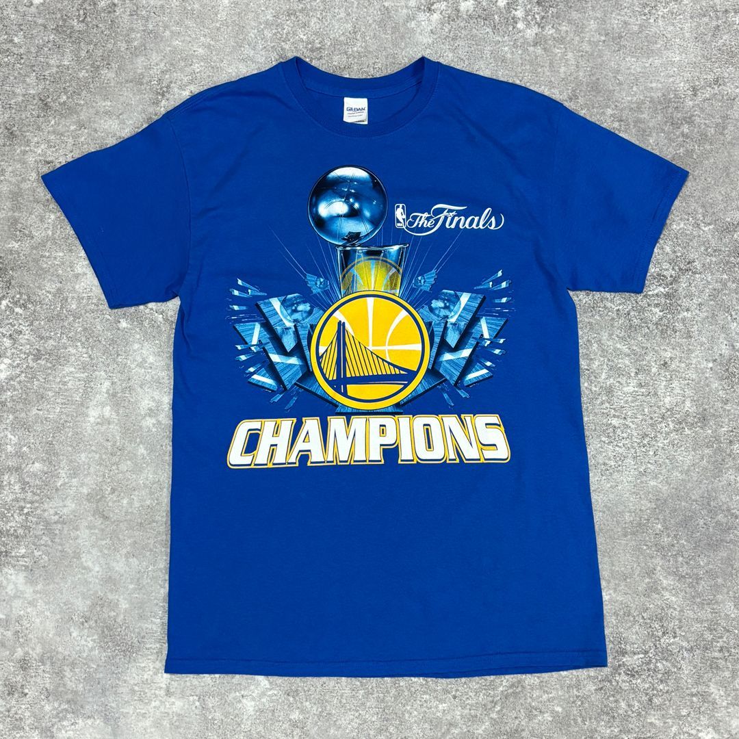 NBA ゴールデンステート・ウォリアーズ 2015 優勝 記念 Tシャツ GILDAN ブルー M GSW バスケ 古着 - メルカリ